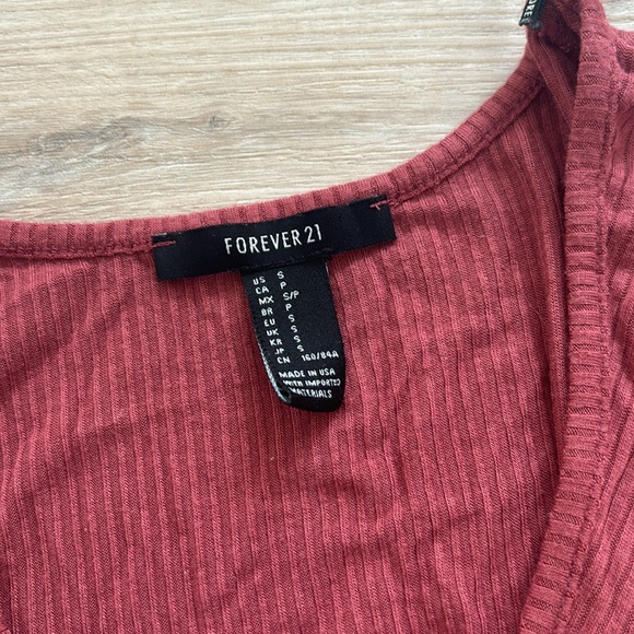 Forever 21 Cotton Ribbed Crop Top - Picture 2 of 3